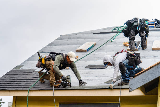Professional Flat Roof Repair technician working in Huntington Station, NY